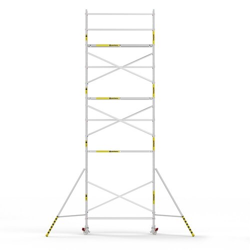Panthera Afsluitbare Steigeraanhanger + Basic Rolsteiger 75 x 250 x 9,2m werkhoogte