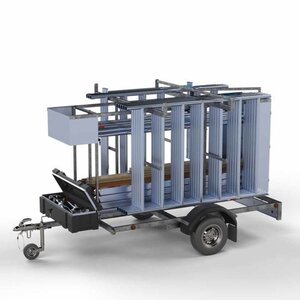 Panthera Afsluitbare Steigeraanhanger + Basic Rolsteiger 75 x 305 x 10,2m werkhoogte