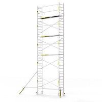 Panthera Afsluitbare Steigeraanhanger + Basic Rolsteiger 75 x 305 x 10,2m werkhoogte