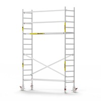 Panthera Afsluitbare Steigeraanhanger + Basic Rolsteiger 75 x 305 x 5,2m werkhoogte
