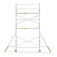 Panthera Afsluitbare Steigeraanhanger + Basic Rolsteiger 75 x 305 x 7,2m werkhoogte