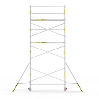 Panthera Afsluitbare Steigeraanhanger + Basic Rolsteiger 75 x 305 x 8,2m werkhoogte