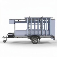 Panthera Afsluitbare Steigeraanhanger + Basic Rolsteiger 75 x 305 x 9,2m werkhoogte