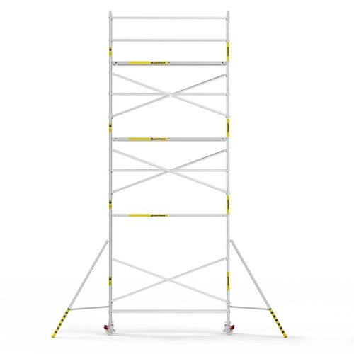 Panthera Afsluitbare Steigeraanhanger + Basic Rolsteiger 75 x 305 x 9,2m werkhoogte