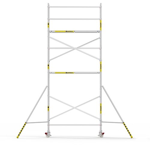 Panthera Afsluitbare Steigeraanhanger + Basic Rolsteiger 90 x 250 x 7,2m werkhoogte