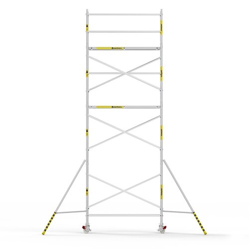 Panthera Afsluitbare Steigeraanhanger + Basic Rolsteiger 90 x 250 x 8,2m werkhoogte