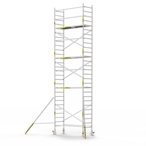 Panthera Afsluitbare Steigeraanhanger + Basic Rolsteiger 90 x 250 x 9,2m werkhoogte