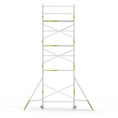 Panthera Afsluitbare Steigeraanhanger + Basic Rolsteiger 90 x 250 x 9,2m werkhoogte