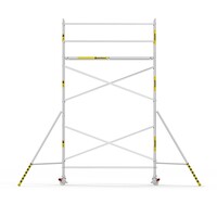 Panthera Afsluitbare Steigeraanhanger + Basic Rolsteiger 90 x 305 x 6,2m werkhoogte