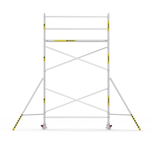 Panthera Afsluitbare Steigeraanhanger + Basic Rolsteiger 90 x 305 x 6,2m werkhoogte