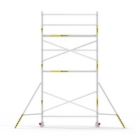 Panthera Afsluitbare Steigeraanhanger + Basic Rolsteiger 90 x 305 x 7,2m werkhoogte