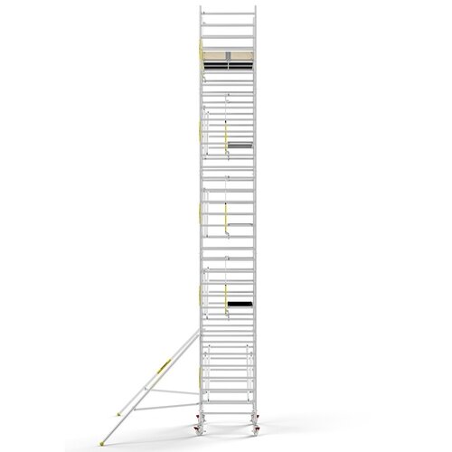 Panthera Steigeraanhanger + PRO Rolsteiger 135 x 190 x 11,2m werkhoogte, met enkele voorloopleuning