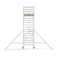 Panthera Steigeraanhanger + PRO Rolsteiger 135 x 190 x 6,2m werkhoogte, met dubbele voorloopleuning