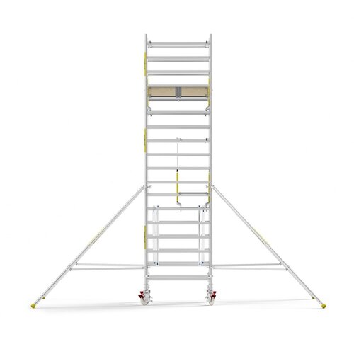 Panthera Steigeraanhanger + PRO Rolsteiger 135 x 190 x 6,2m werkhoogte, met dubbele voorloopleuning