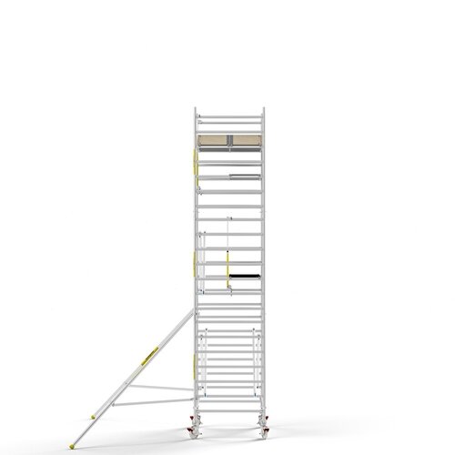 Panthera Steigeraanhanger + PRO Rolsteiger 135 x 190 x 7,2m werkhoogte, met enkele voorloopleuning