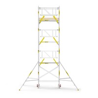 Panthera Steigeraanhanger + PRO Rolsteiger 135 x 190 x 8,2m werkhoogte, met dubbele voorloopleuning