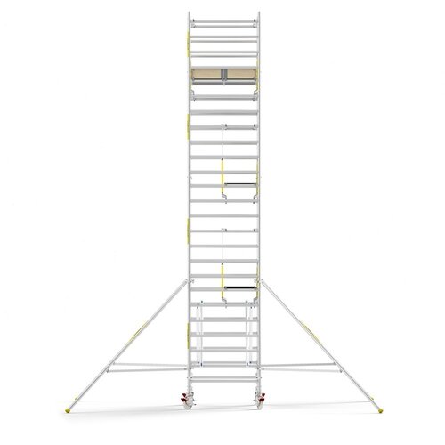 Panthera Steigeraanhanger + PRO Rolsteiger 135 x 190 x 8,2m werkhoogte, met dubbele voorloopleuning