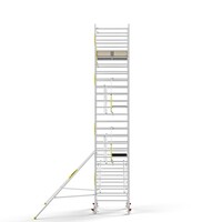 Panthera Steigeraanhanger + PRO Rolsteiger 135 x 190 x 8,2m werkhoogte, met enkele voorloopleuning