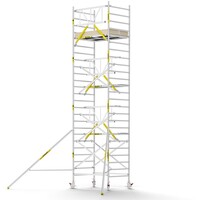 Panthera Steigeraanhanger + PRO Rolsteiger 135 x 190 x 8,2m werkhoogte, met enkele voorloopleuning