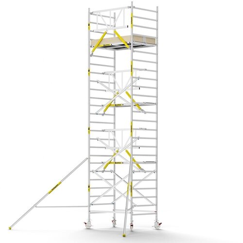 Panthera Steigeraanhanger + PRO Rolsteiger 135 x 190 x 8,2m werkhoogte, met enkele voorloopleuning