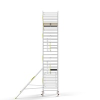 Panthera Steigeraanhanger + PRO Rolsteiger 135 x 190 x 8,2m werkhoogte, met enkele voorloopleuning