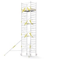 Panthera Steigeraanhanger + PRO Rolsteiger 135 x 190 x 9,2m werkhoogte, met enkele voorloopleuning