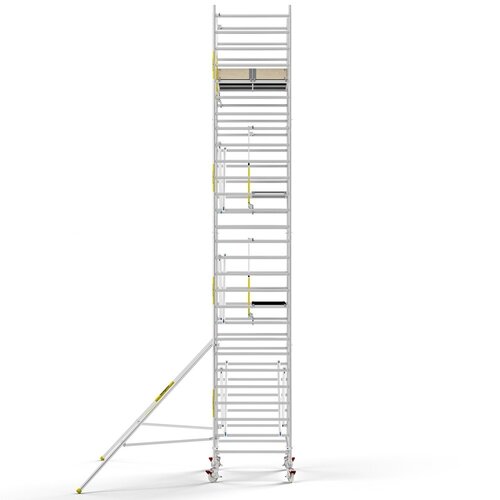 Panthera Steigeraanhanger + PRO Rolsteiger 135 x 190 x 9,2m werkhoogte, met enkele voorloopleuning