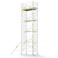 Panthera Steigeraanhanger + PRO Rolsteiger 135 x 250 x 10,2m werkhoogte, met enkele voorloopleuning