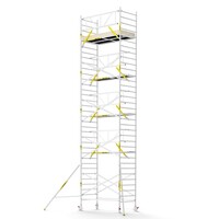 Panthera Steigeraanhanger + PRO Rolsteiger 135 x 250 x 11,2m werkhoogte, met enkele voorloopleuning