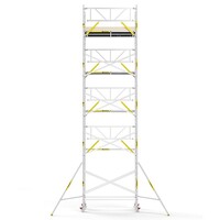 Panthera Steigeraanhanger + PRO Rolsteiger 135 x 250 x 11,2m werkhoogte, met enkele voorloopleuning