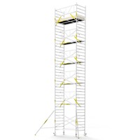Panthera Steigeraanhanger + PRO Rolsteiger 135 x 250 x 13,2m werkhoogte, met enkele voorloopleuning