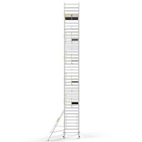 Panthera Steigeraanhanger + PRO Rolsteiger 135 x 250 x 13,2m werkhoogte, met enkele voorloopleuning