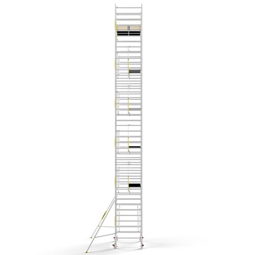 Panthera Steigeraanhanger + PRO Rolsteiger 135 x 250 x 13,2m werkhoogte, met enkele voorloopleuning
