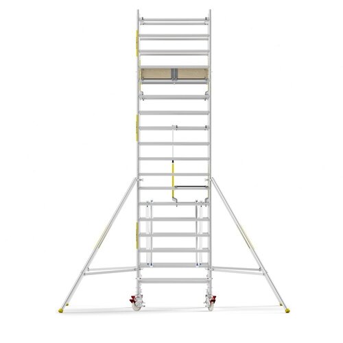 Panthera Steigeraanhanger + PRO Rolsteiger 135 x 250 x 6,2m werkhoogte, met dubbele voorloopleuning