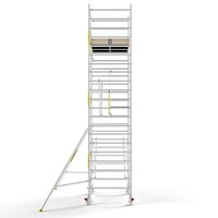 Panthera Steigeraanhanger + PRO Rolsteiger 135 x 250 x 7,2m werkhoogte, met enkele voorloopleuning