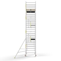 Panthera Steigeraanhanger + PRO Rolsteiger 135 x 250 x 8,2m werkhoogte, met enkele voorloopleuning