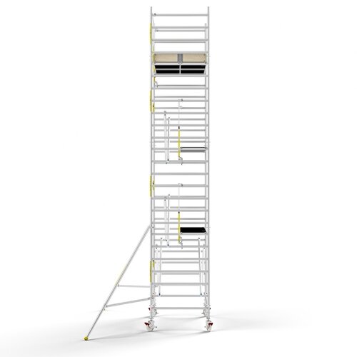 Panthera Steigeraanhanger + PRO Rolsteiger 135 x 250 x 8,2m werkhoogte, met enkele voorloopleuning