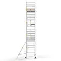 Panthera Steigeraanhanger + PRO Rolsteiger 135 x 250 x 9,2m werkhoogte, met enkele voorloopleuning