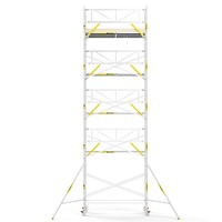 Panthera Steigeraanhanger + PRO Rolsteiger 135 x 305 x 12,2m werkhoogte, met enkele voorloopleuning