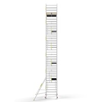 Panthera Steigeraanhanger + PRO Rolsteiger 135 x 305 x 12,2m werkhoogte, met enkele voorloopleuning