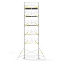 Panthera Steigeraanhanger + PRO Rolsteiger 135 x 305 x 13,2m werkhoogte, met enkele voorloopleuning
