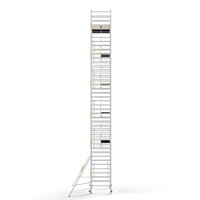 Panthera Steigeraanhanger + PRO Rolsteiger 135 x 305 x 13,2m werkhoogte, met enkele voorloopleuning