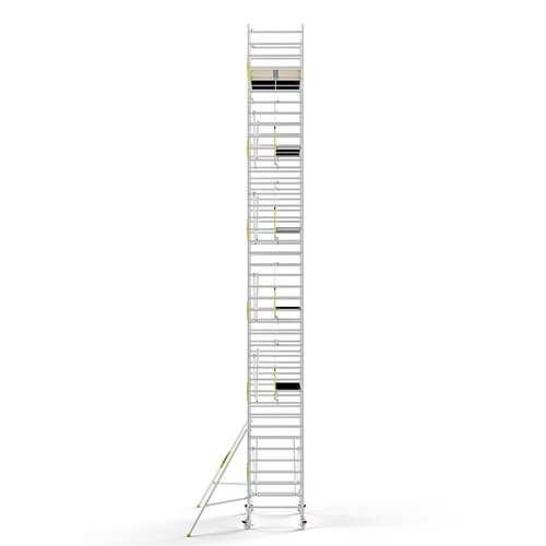 Panthera Steigeraanhanger + PRO Rolsteiger 135 x 305 x 13,2m werkhoogte, met enkele voorloopleuning