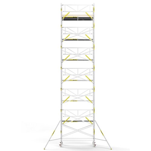 Panthera Steigeraanhanger + PRO Rolsteiger 135 x 305 x 14,2m werkhoogte, met enkele voorloopleuning