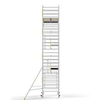 Panthera Steigeraanhanger + PRO Rolsteiger 135 x 305 x 8,2m werkhoogte, met enkele voorloopleuning