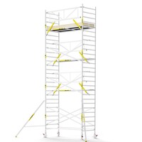 Panthera Steigeraanhanger + PRO Rolsteiger 135 x 305 x 9,2m werkhoogte, met enkele voorloopleuning