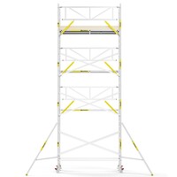 Panthera Steigeraanhanger + PRO Rolsteiger 135 x 305 x 9,2m werkhoogte, met enkele voorloopleuning