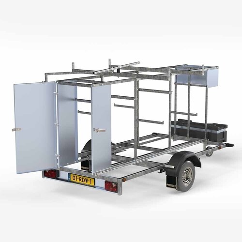 Panthera Steigeraanhanger 3,05 meter - Afsluitbaar