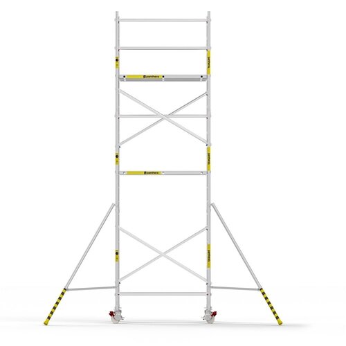 Panthera Afsluitbare Steigeraanhanger + Basic Rolsteiger 135 x 190 x 7,2m werkhoogte