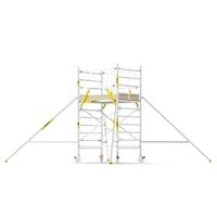 MAANDDEAL: Panthera PRO met dubbele voorloopleuning 135x185x4,2m werkhoogte carbon vloer